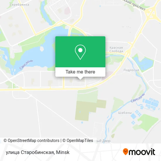 улица Старобинская map