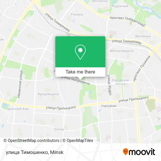 улица Тимошенко map