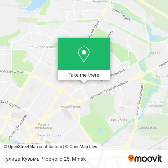 улица Кузьмы Чорного 25 map