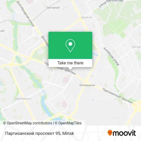 Партизанский проспект 95 map
