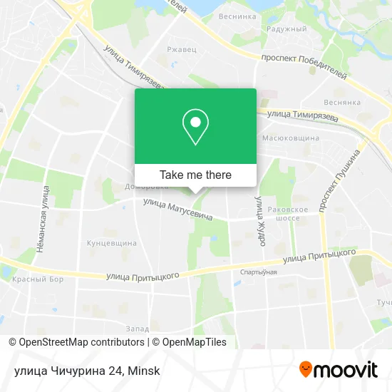 улица Чичурина 24 map