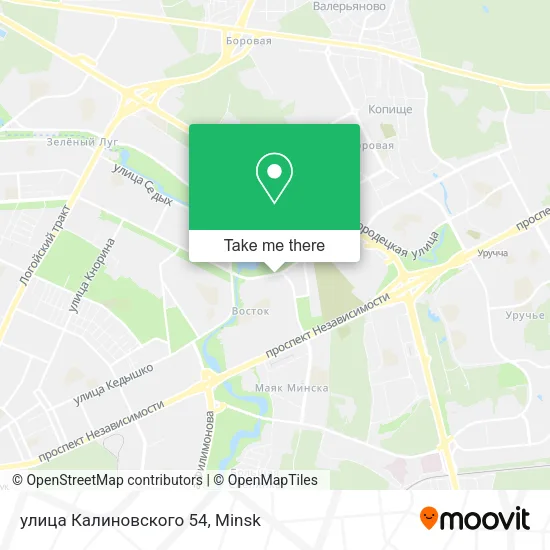 улица Калиновского 54 map