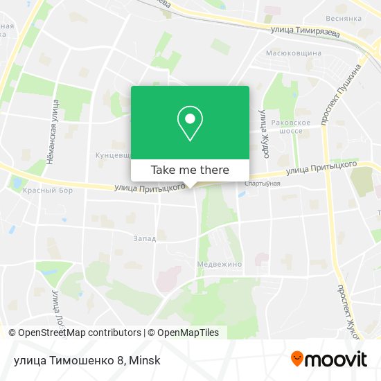 улица Тимошенко 8 map