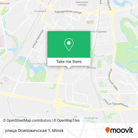 улица Осиповичская 1 map