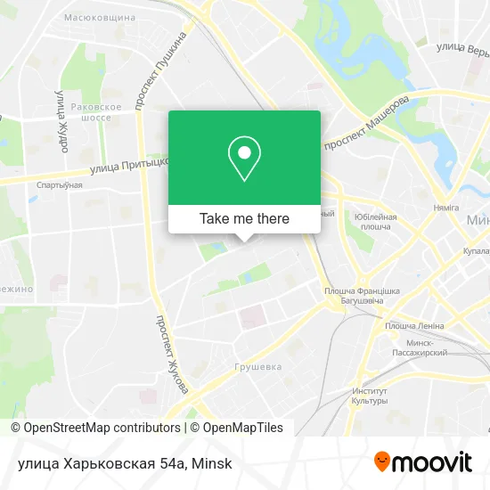 улица Харьковская 54а map