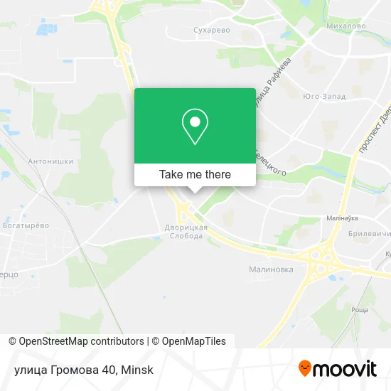 улица Громова 40 map