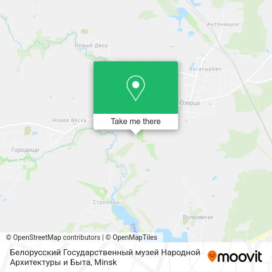 Белорусский Государственный музей Народной Архитектуры и Быта map