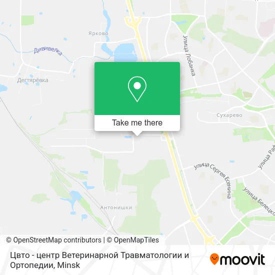Цвто - центр Ветеринарной Травматологии и Ортопедии map