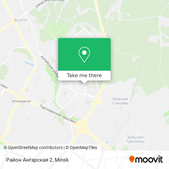 Район Ангарская 2 map