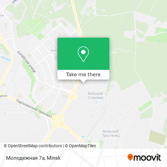Молодежная 7а map