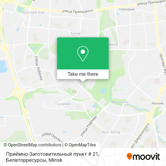 Приёмно-Заготовительный пункт # 21, Белвторресурсы map