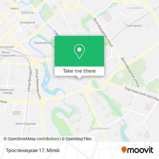 Тростенецкая 17 map