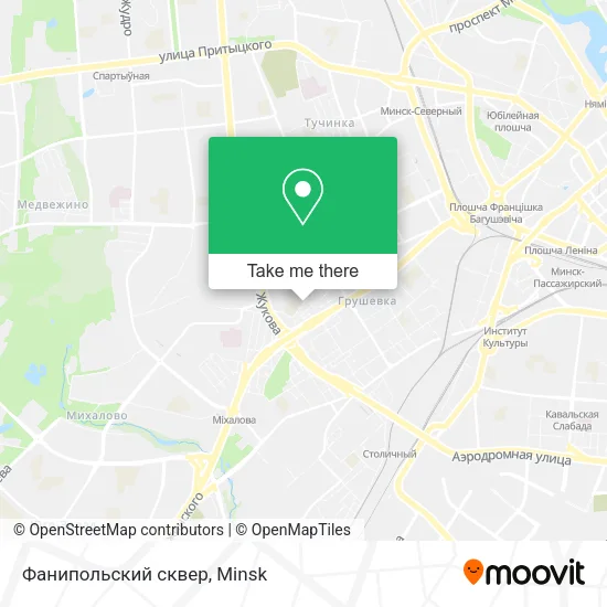 Фанипольский сквер map