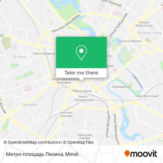 Метро-площадь Ленина map