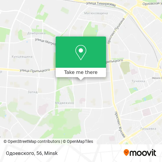 Одоевского, 56 map