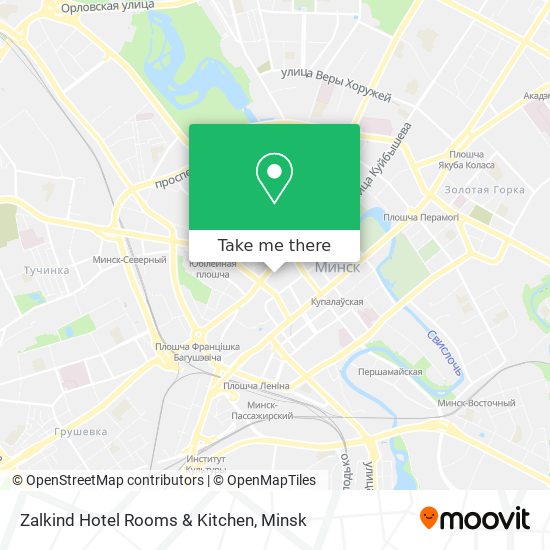 Zalkind Hotel Rooms & Kitchen map