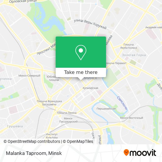 Malanka Taproom map