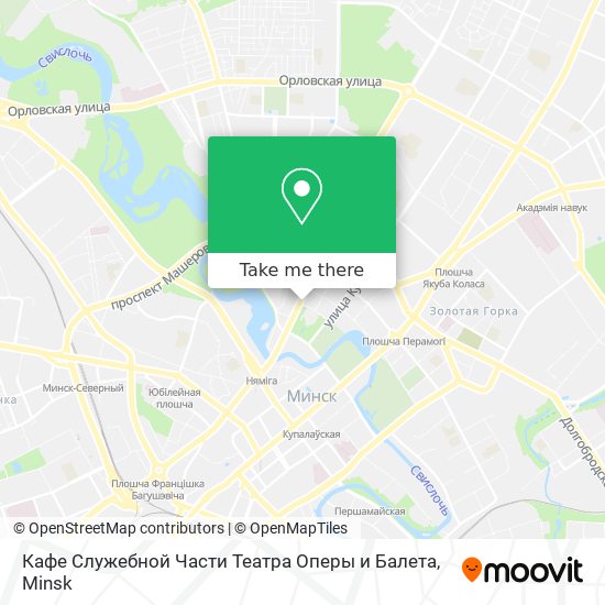 Кафе Служебной Части Театра Оперы и Балета map