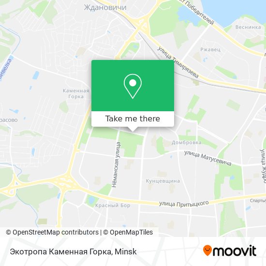 Экотропа Каменная Горка map