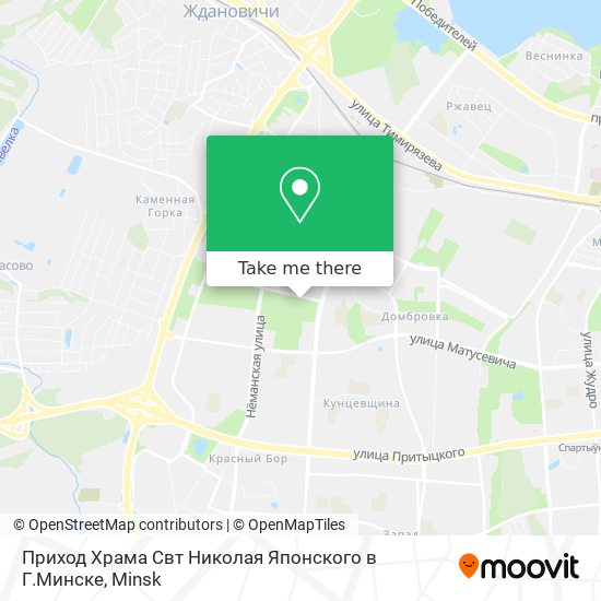 Приход Храма Свт Николая Японского в Г.Минске map