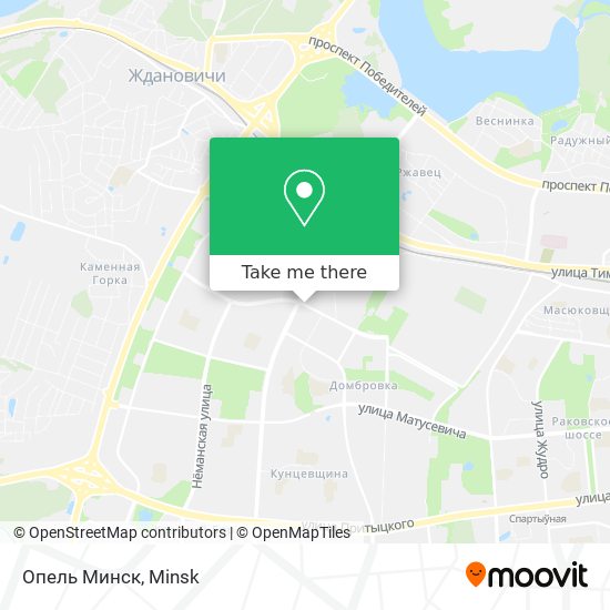 Опель Минск map