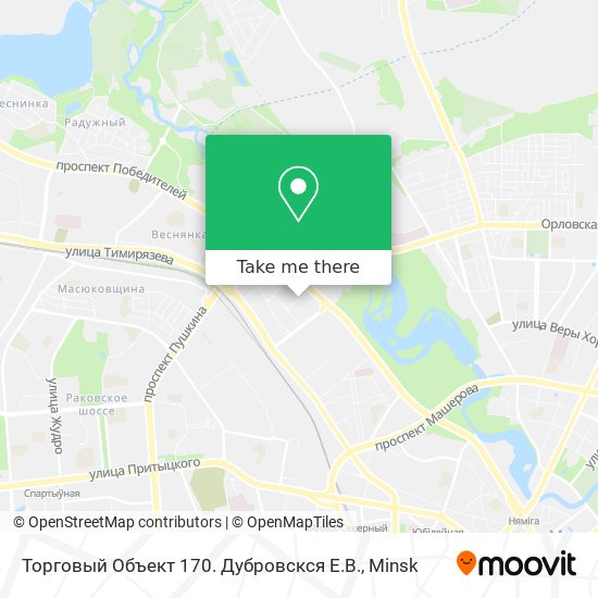 Торговый Объект 170. Дубровскся Е.В. map