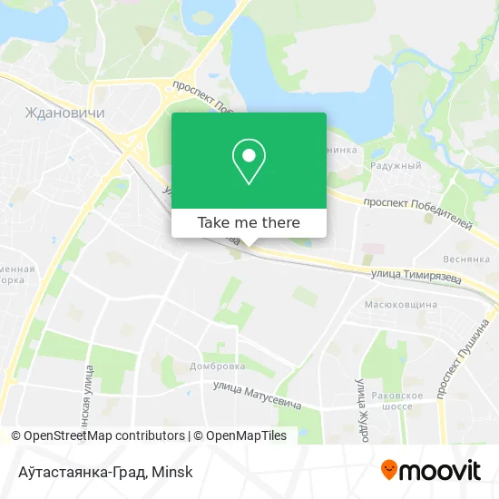 Аўтастаянка-Град map