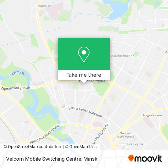 Velcom Mobile Switching Centre map