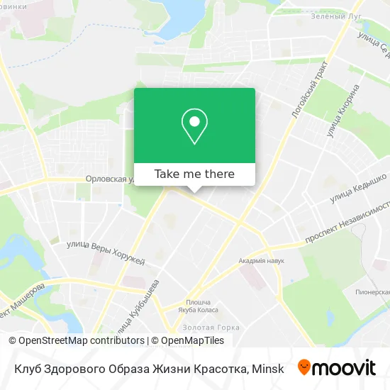 Клуб Здорового Образа Жизни Красотка map