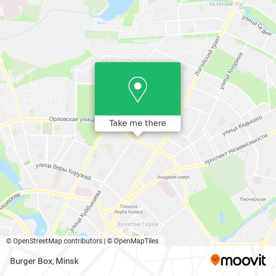 Burger Box map