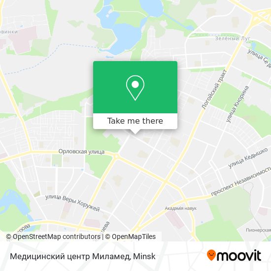 Медицинский центр Миламед map