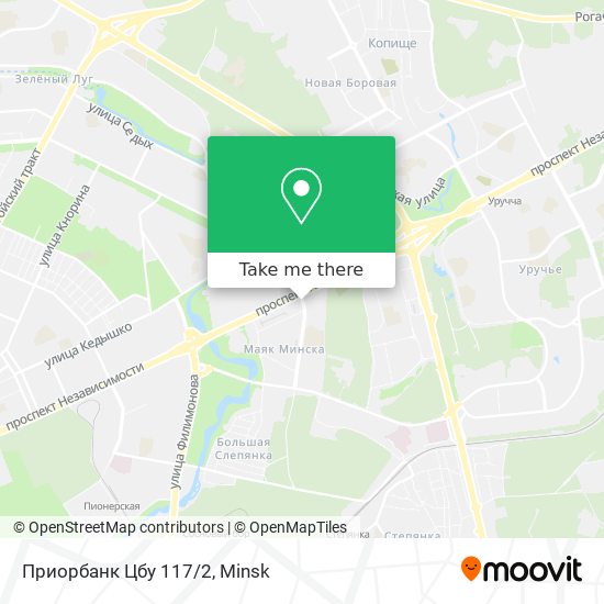 Приорбанк Цбу 117/2 map