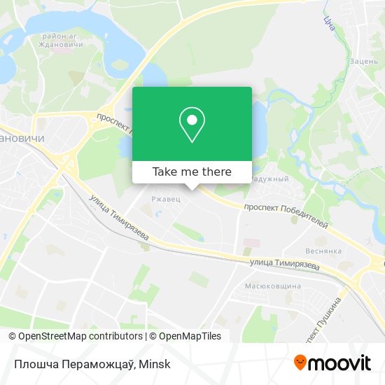 Плошча Пераможцаў map