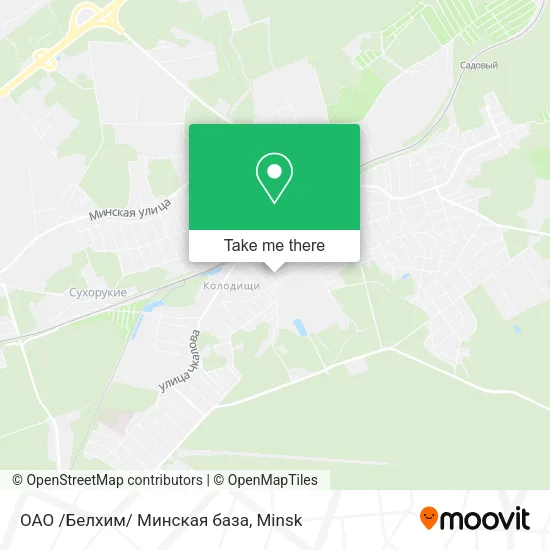 ОАО /Белхим/ Минская база map