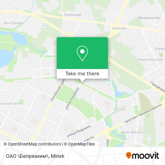 ОАО \Белреахим\ map