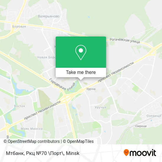Мтбанк, Ркц №70 \Порт\ map