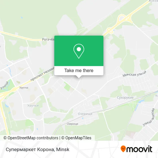 Супермаркет Корона map