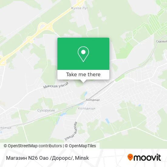 Магазин N26 Оао /Дорорс/ map