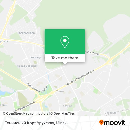 Теннисный Корт Уручская map