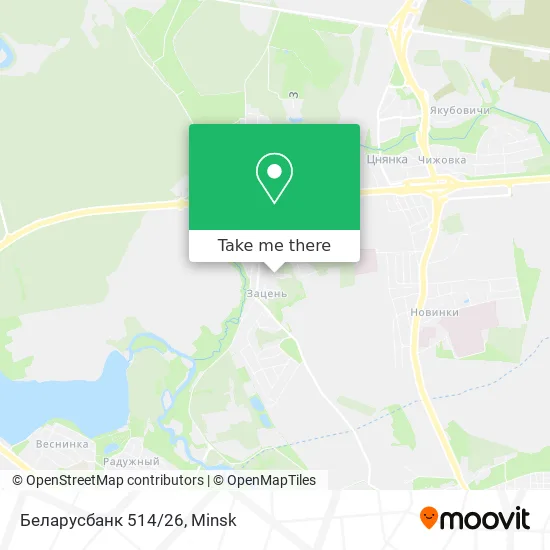 Беларусбанк 514/26 map