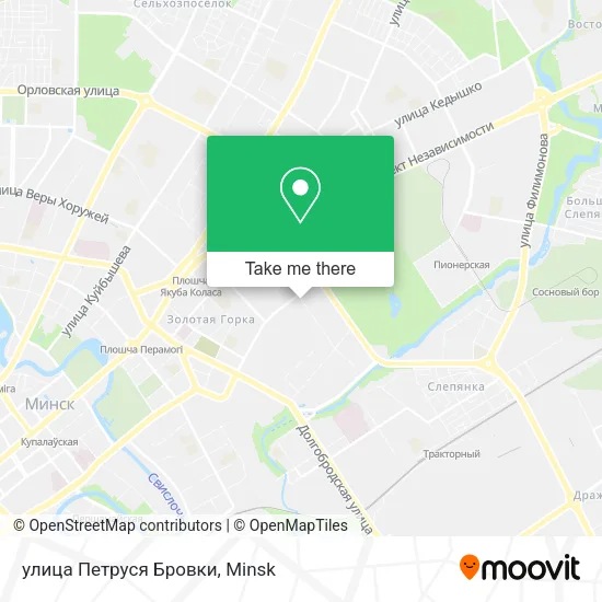 улица Петруся Бровки map