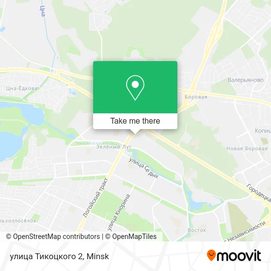 улица Тикоцкого 2 map