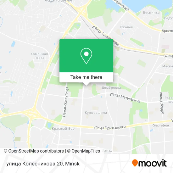 улица Колесникова 20 map