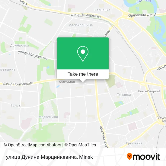 улица Дунина-Марцинкевича map