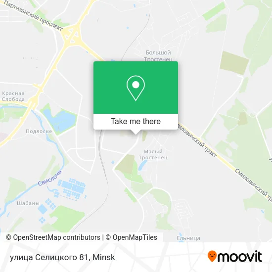 улица Селицкого 81 map