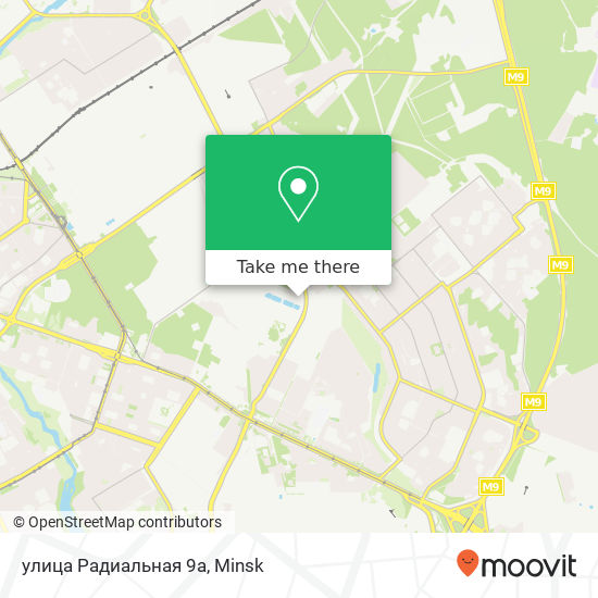 улица Радиальная 9а map