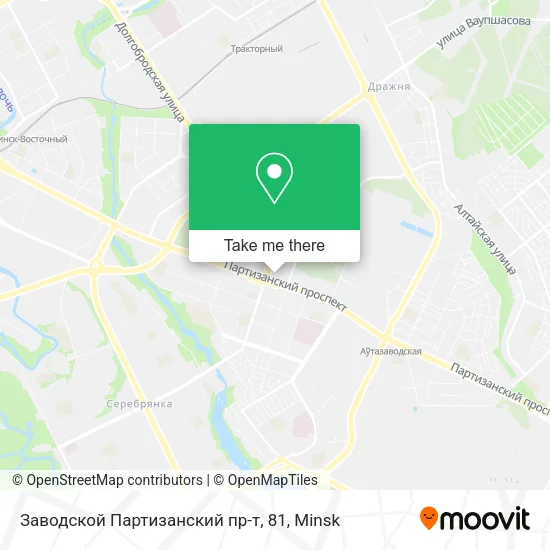 Заводской Партизанский пр-т, 81 map