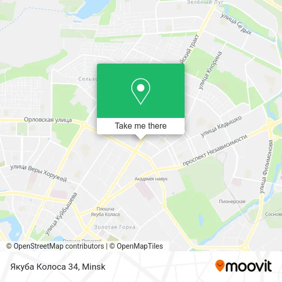 Якуба Колоса 34 map