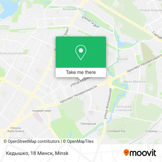 Кедышко, 18 Минск map
