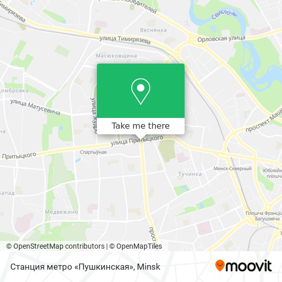 Станция метро «Пушкинская» map